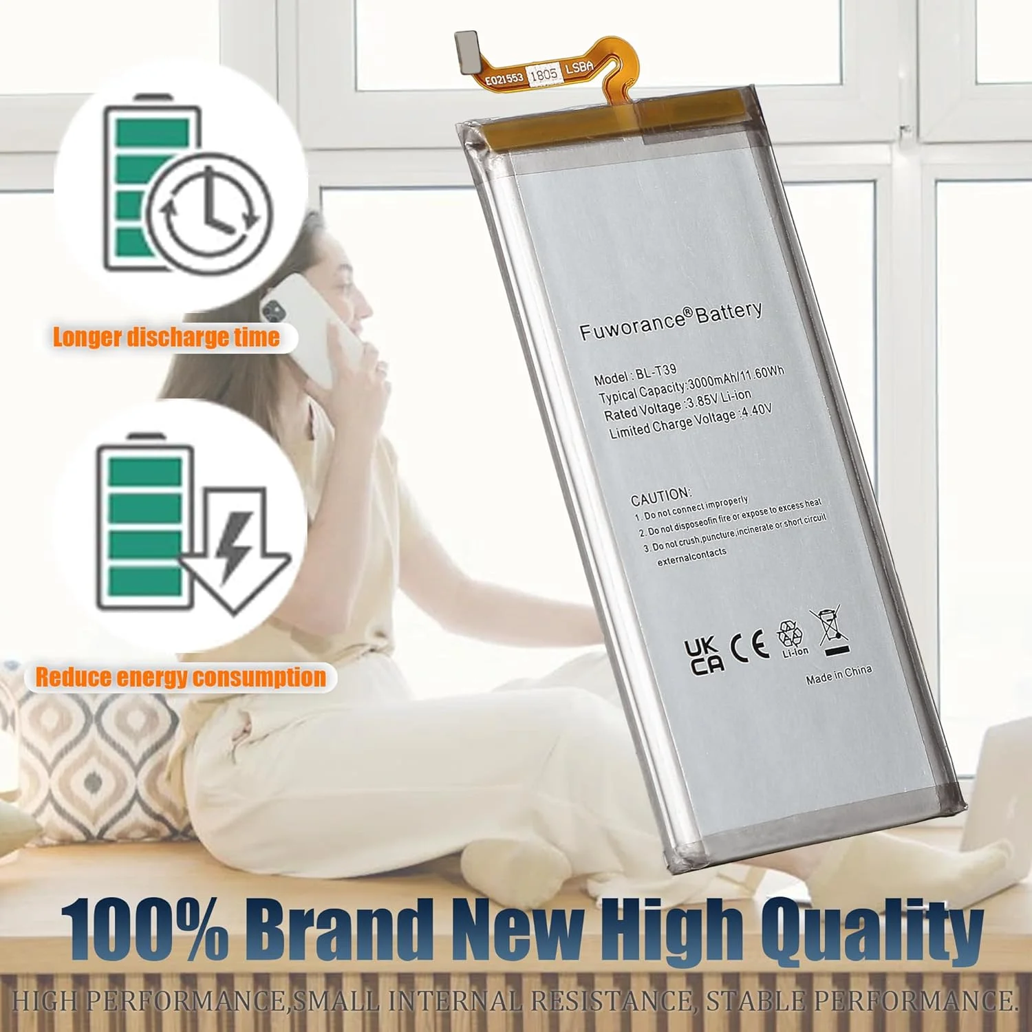 باتری جایگزین 3000mAh 3.85V BL-T39 سازگار با LG G7/G7 ThinQ G710/K30 (2019) LM-G710, G710, LM-G710V, LM-X320EMW, LM-X320ZMW تلفن همراه هوشمند به همراه جعبه ابزار باتری جایگزین 3000mAh 3.85V BL-T39 سازگار با LG G7/G7 ThinQ G710/K30 (2019) LM-G710, G710, LM-G710V, LM-X320EMW, LM-X320ZMW تلفن همراه هوشمند به همراه جعبه ابزار