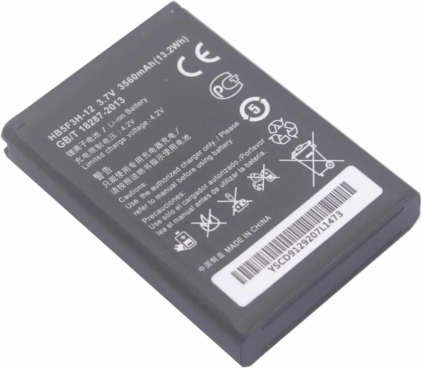 باتری جایگزین 3560mAh HB5F3H-12 برای مودم های وای فای 4G LTE Huawei E5372T E5775 باتری جایگزین 3560mAh HB5F3H-12 برای مودم های وای فای 4G LTE Huawei E5372T E5775