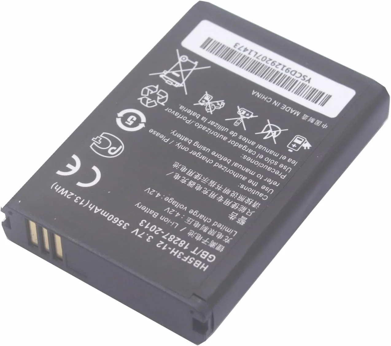 باتری جایگزین 3560mAh HB5F3H-12 برای مودم های وای فای 4G LTE Huawei E5372T E5775 باتری جایگزین 3560mAh HB5F3H-12 برای مودم های وای فای 4G LTE Huawei E5372T E5775