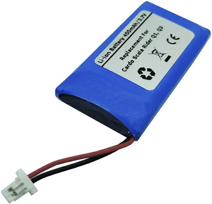 باتری جایگزین 3.7 ولت 450 میلی آمپر ساعتی برای هدست های بلوتوثی کاردو اسکالا رایدر Q1 و Q3 باتری جایگزین 3.7 ولت 450 میلی آمپر ساعتی برای هدست های بلوتوثی کاردو اسکالا رایدر Q1 و Q3