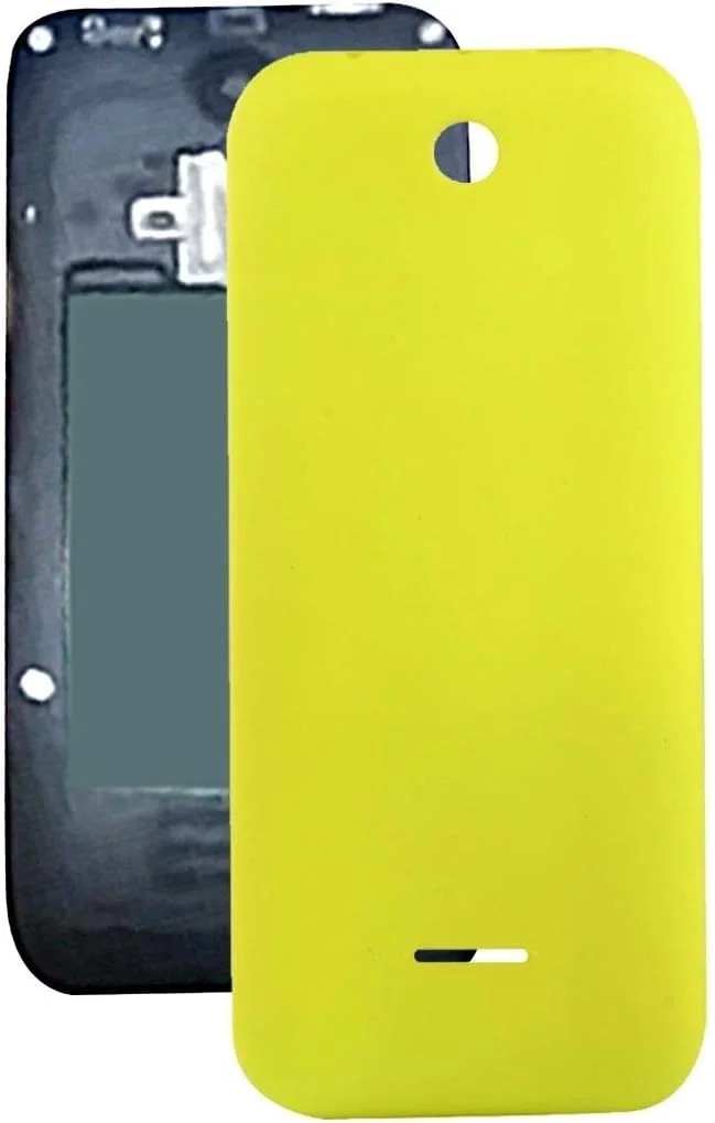 قاب پشتی پلاستیکی رنگ ثابت GHZHEGIZHUND برای نوکیا 225 (مشکی) لوازم جانبی تلفن همراه (رنگ: زرد)