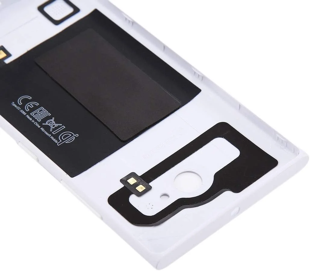 درب پشتی باتری NFC رنگ ثابت برای نوکیا لومیا 735 (مشکی) (رنگ: سفید) درب پشتی باتری NFC رنگ ثابت برای نوکیا لومیا 735 (مشکی) (رنگ: سفید)
