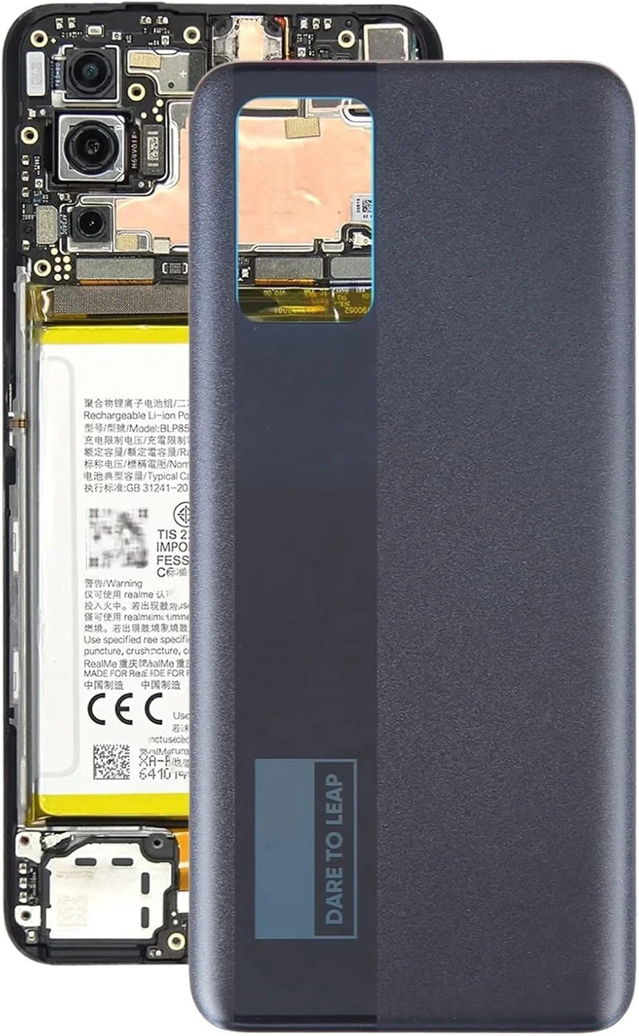 قطعات جایگزین SHIHUI برای درب پشتی باتری Realme GT Neo (مشکی)(صورتی)(نقره ای) (رنگ: مشکی) قطعات جایگزین SHIHUI برای درب پشتی باتری Realme GT Neo (مشکی)(صورتی)(نقره ای) (رنگ: مشکی)