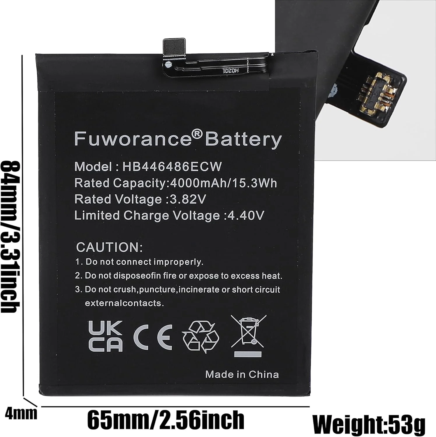 باتری 4000mAh 3.82V HB446486ECW سازگار با Huawei P Smart Z/Nova 5i/Honor 9X Pro/Enjoy 10 Plus/Y9 Prime 2019/P20 Lite 2019 STK-L21, STK-L22, STK-LX3 به همراه ابزار باتری 4000mAh 3.82V HB446486ECW سازگار با Huawei P Smart Z/Nova 5i/Honor 9X Pro/Enjoy 10 Plus/Y9 Prime 2019/P20 Lite 2019 STK-L21, STK-L22, STK-LX3 به همراه ابزار