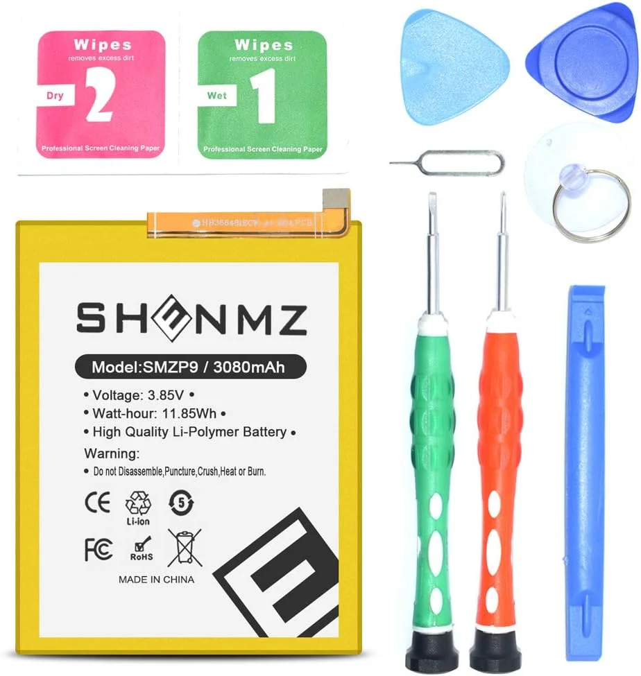 باتری 3080mAh AexPower مدل HB366481ECW جایگزین برای Huawei P9 EVA-L09، P9 Lite/Honor 8، P9 Dual Sim (EVA-L19)، Huawei EVA-AL00/EVA-AL10/EVA-TL00 به همراه کیت ابزار باتری 3080mAh AexPower مدل HB366481ECW جایگزین برای Huawei P9 EVA-L09، P9 Lite/Honor 8، P9 Dual Sim (EVA-L19)، Huawei EVA-AL00/EVA-AL10/EVA-TL00 به همراه کیت ابزار