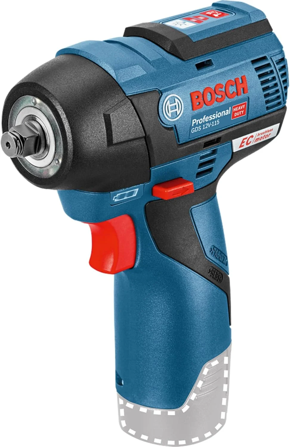 آچار ضربه ای شارژی بوش Professional GDS 12V-115 بدون باتری و شارژر