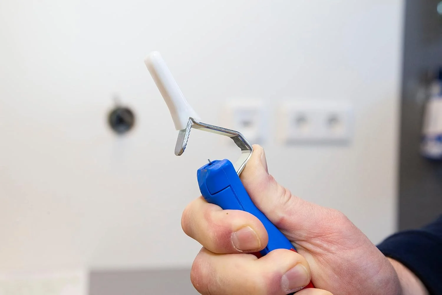 WEICON 2-50054328 چاقوی کابل آبی رنگ، ست 2 عددی مدل 4-28H