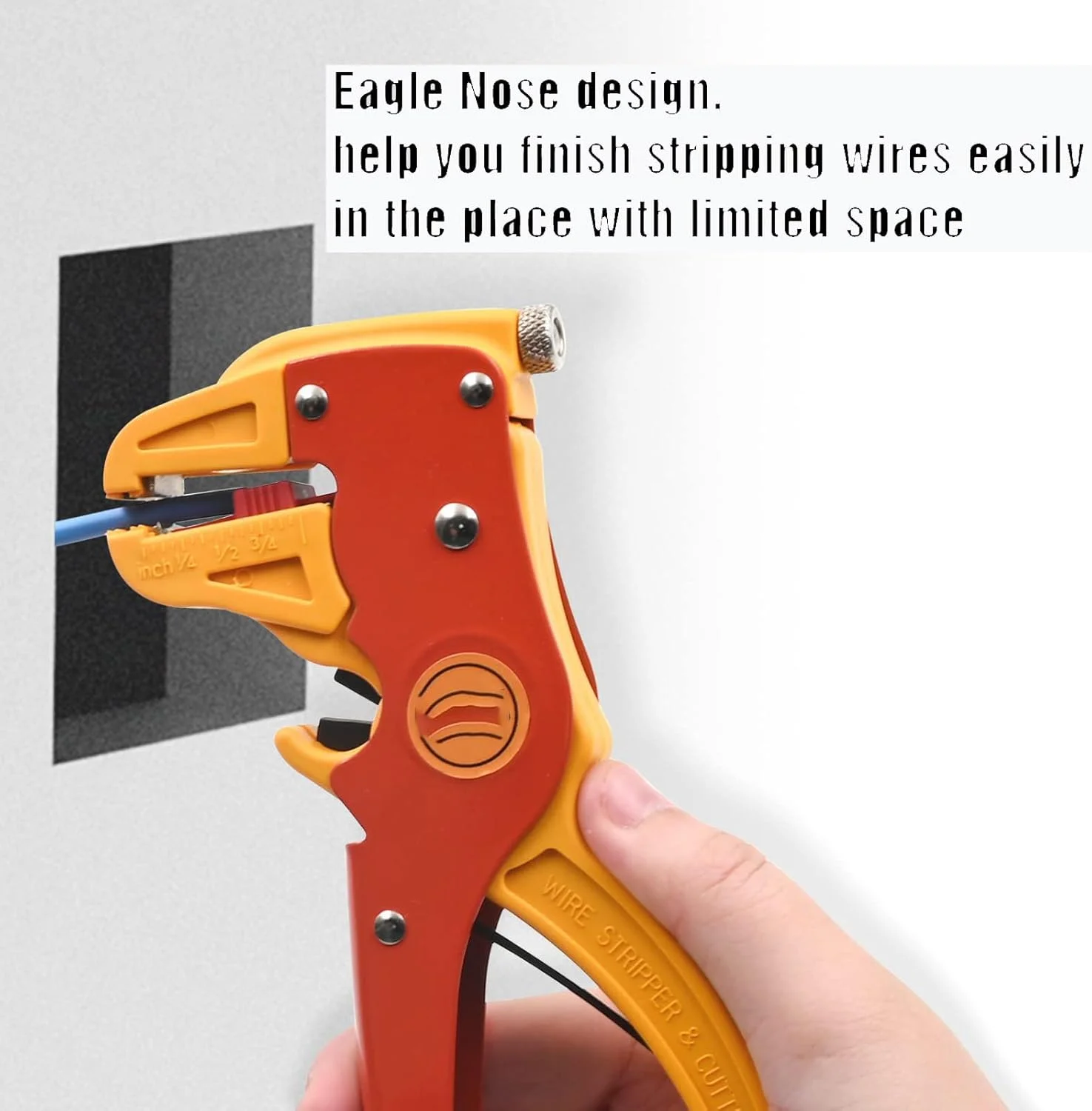 سیم لخت کن و سیم چین 2 در 1 KASTWAVE مناسب برای کابل های 10-24 AWG ایده آل برای تعمیرات الکترونیک و خودرو