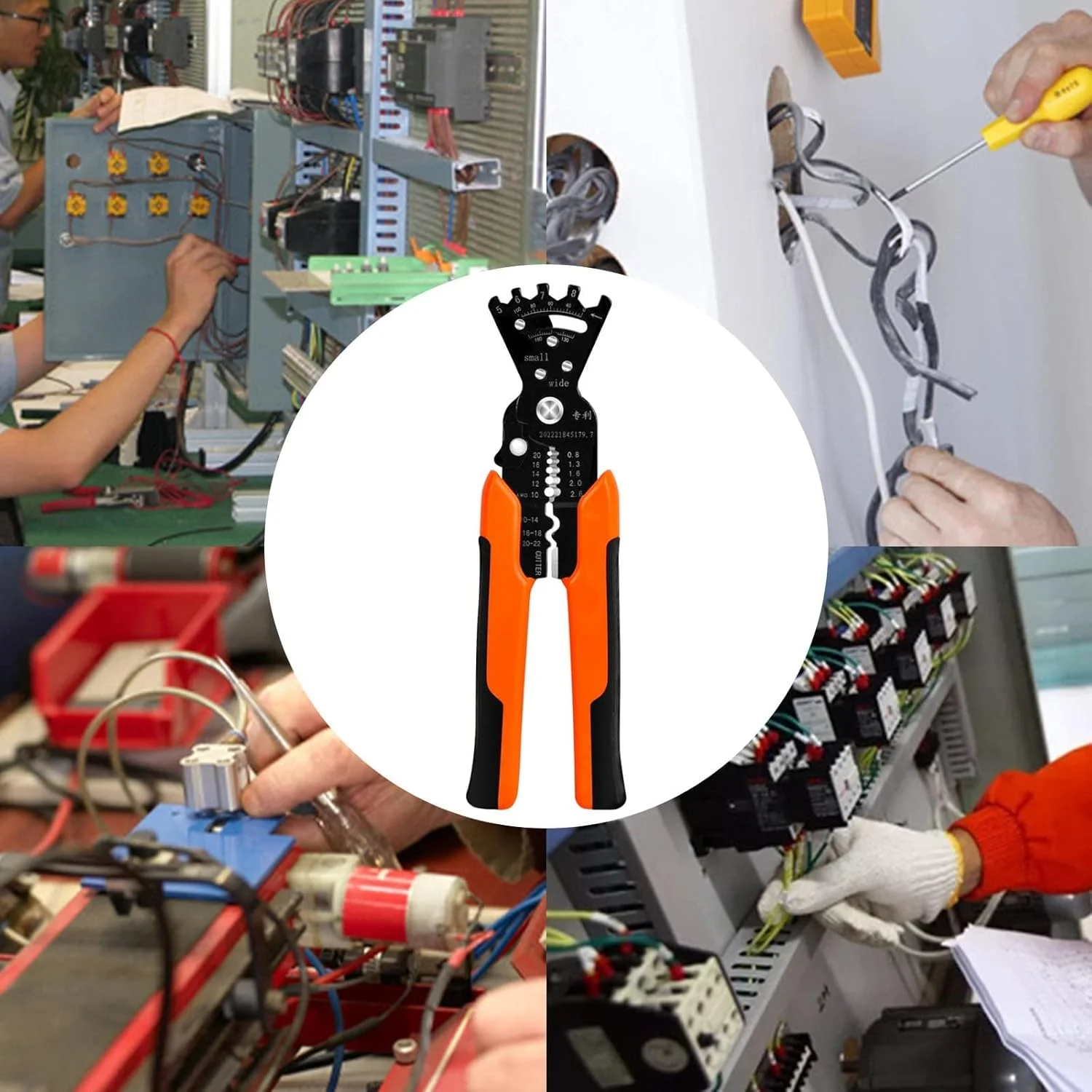 سیم لخت کن KASTWAVE، سیم لخت کن چند منظوره، سیم چین، پرس سرسیم، ابزار انبر سیم لخت کن اتوماتیک حرفه ای برای لخت کردن/بریدن/پرس کردن/پیچاندن سیم، ابزار آچار سیم لخت کن KASTWAVE، سیم لخت کن چند منظوره، سیم چین، پرس سرسیم، ابزار انبر سیم لخت کن اتوماتیک حرفه ای برای لخت کردن/بریدن/پرس کردن/پیچاندن سیم، ابزار آچار