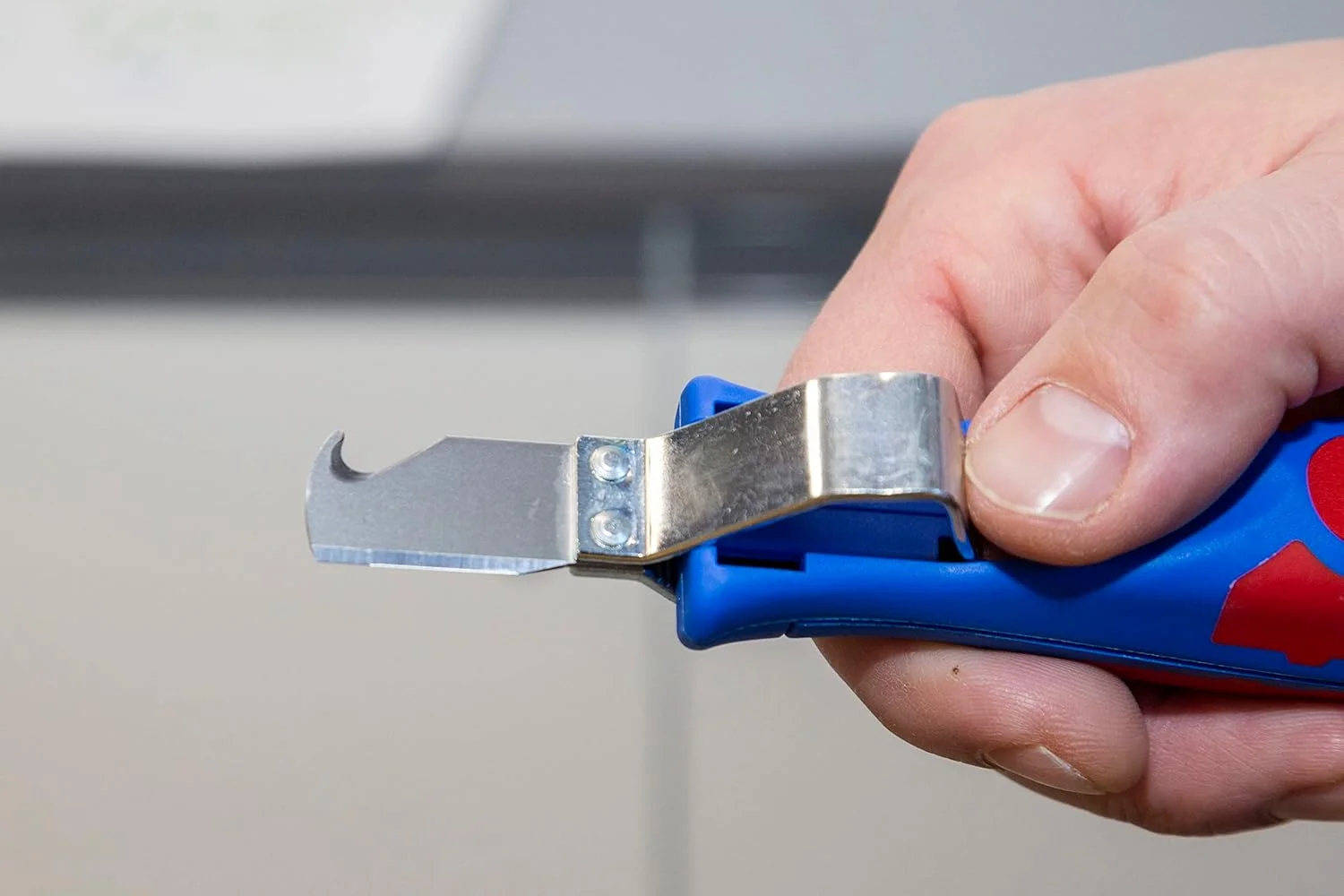 WEICON 2-50054328 چاقوی کابل آبی رنگ، ست 2 عددی مدل 4-28H