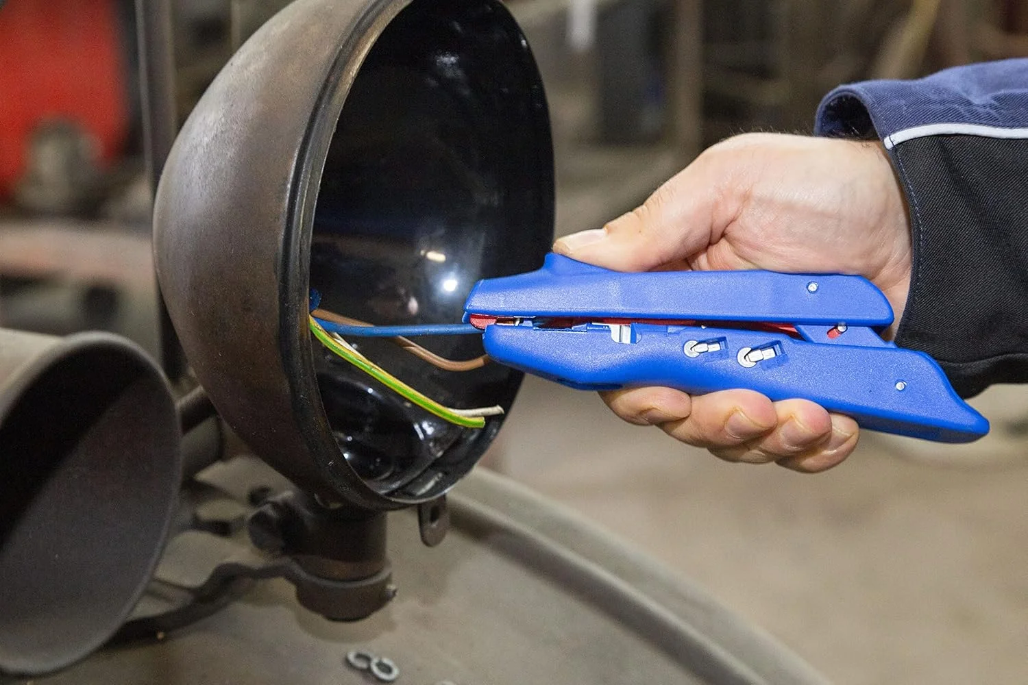 ابزار WEICON مدل Duo Crimp شماره 300 مجموعه 12 عددی | سیم لخت کن چند منظوره با سیم چین جانبی و عملکرد پرس