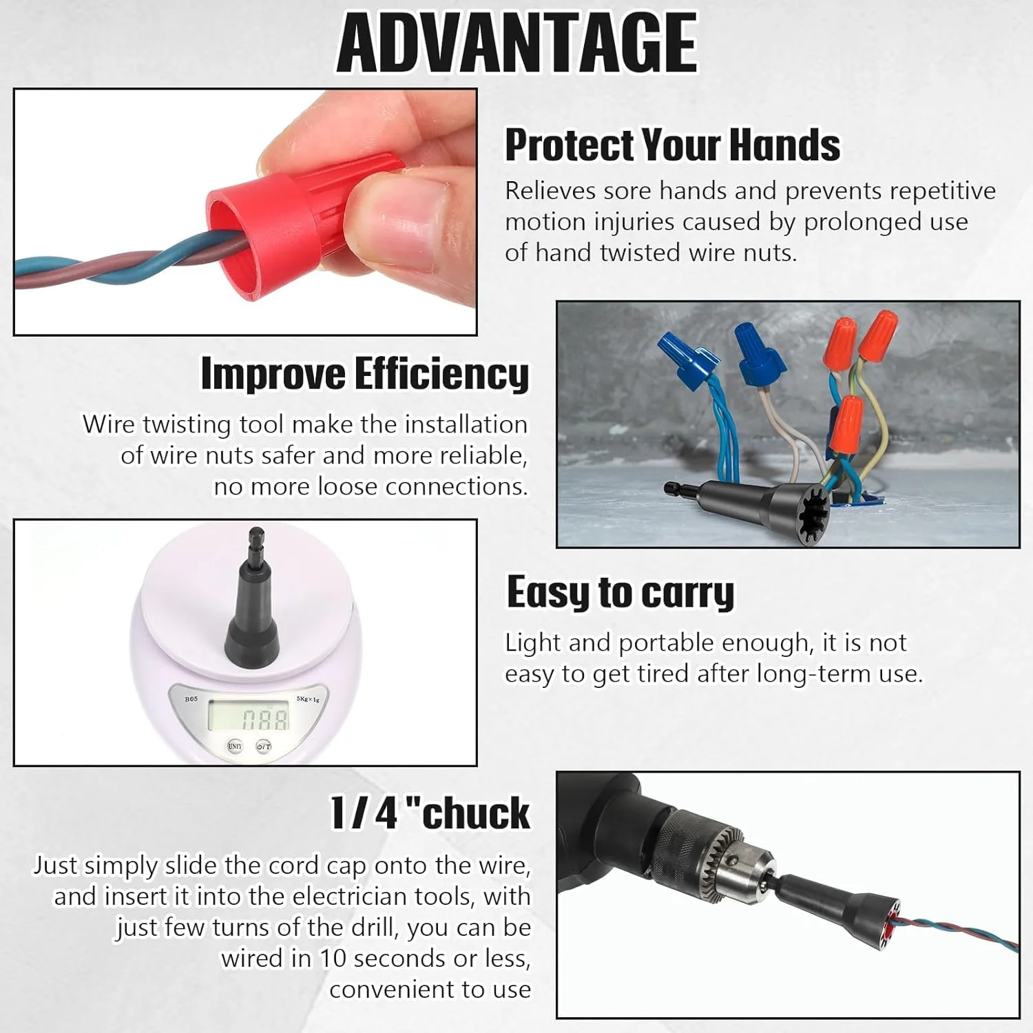 ابزار سیمتاب KASTWAVE، 2 عدد ابزار تاباندن سیم، ابزار اتصال سیم برق، ابزار خم کردن سیم با سه نظام 1/4 اینچی برای خم کردن و اتصال آسان سیم (مشکی) ابزار سیمتاب KASTWAVE، 2 عدد ابزار تاباندن سیم، ابزار اتصال سیم برق، ابزار خم کردن سیم با سه نظام 1/4 اینچی برای خم کردن و اتصال آسان سیم (مشکی)