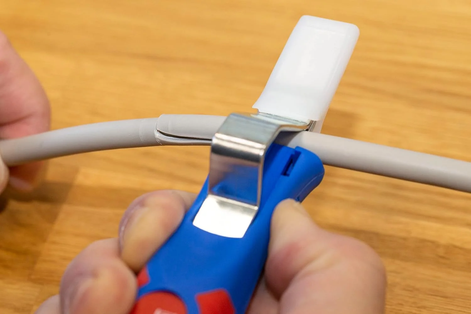 WEICON 2-50054328 چاقوی کابل آبی رنگ، ست 2 عددی مدل 4-28H