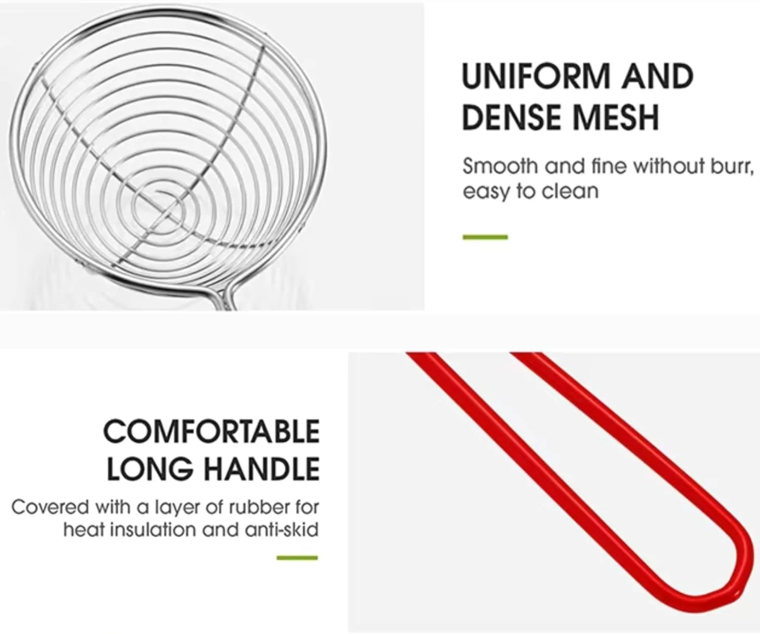 ست کفگیر استیل ضد زنگ در 3 سایز - نظم دهنده آشپزخانه - صافی پخت و پز قاشق روغن سرخ کردنی آبکش قابلمه توری ملاقه کفگیر عنکبوتی ابزار آشپزخانه برای لوازم و ست پخت و پز ست کفگیر استیل ضد زنگ در 3 سایز - نظم دهنده آشپزخانه - صافی پخت و پز قاشق روغن سرخ کردنی آبکش قابلمه توری ملاقه کفگیر عنکبوتی ابزار آشپزخانه برای لوازم و ست پخت و پز