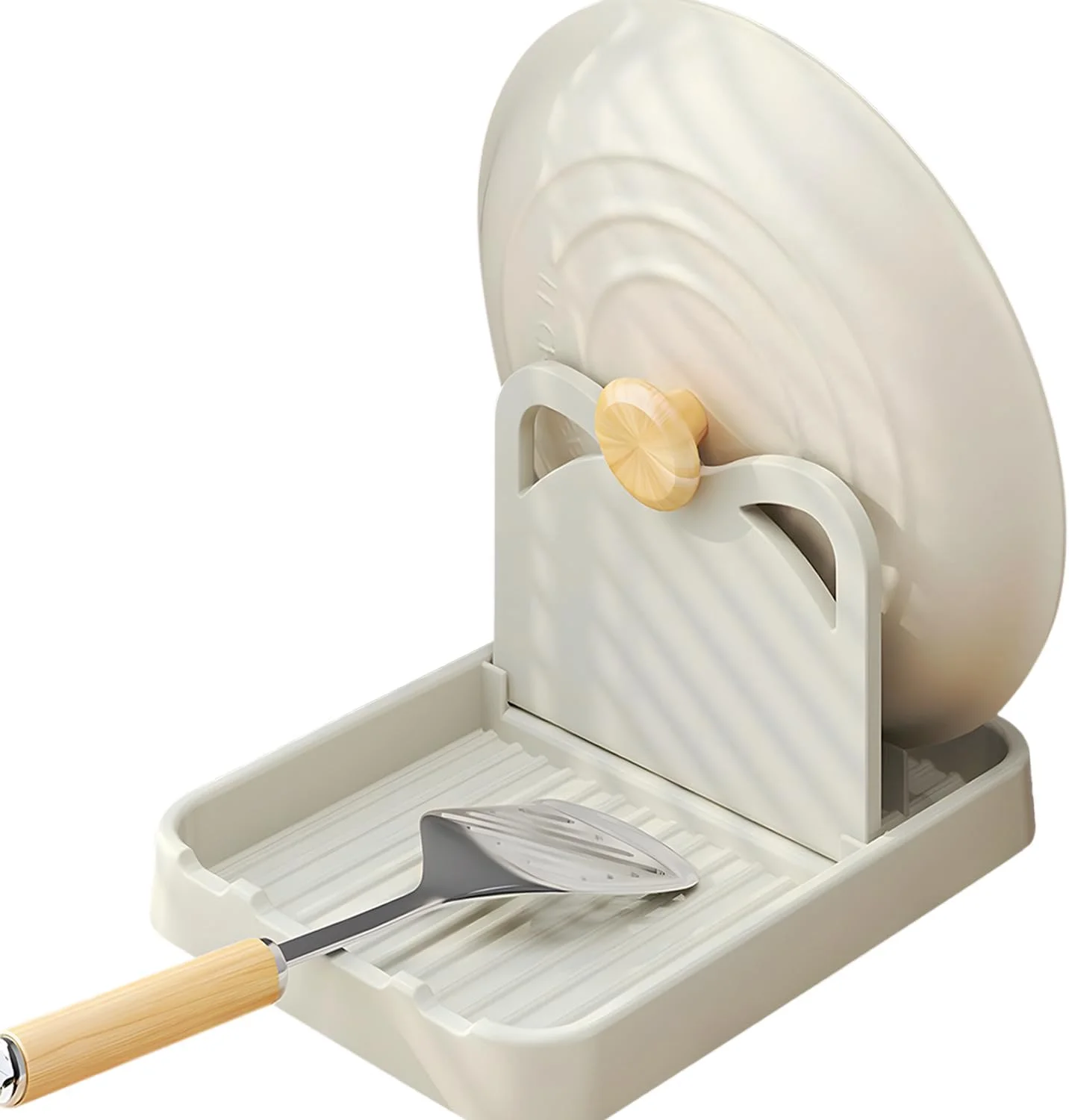 جای قاشق و درب قابلمه تاشو، نگهدارنده ابزار آشپزی برای روی کابینت، مقاوم در برابر حرارت و ضد لغزش، مناسب برای کفگیر، ملاقه، درب قابلمه و سایر لوازم آشپزی