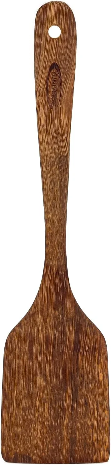 ست کفگیر و ملاقه چوبی آشپزی Winds Trading، مناسب برای ظروف نچسب، ساخته شده از بهترین چوب با کیفیت، شامل کفگیر تخت، کفگیر شیاردار، کفگیر زاویه دار و ملاقه