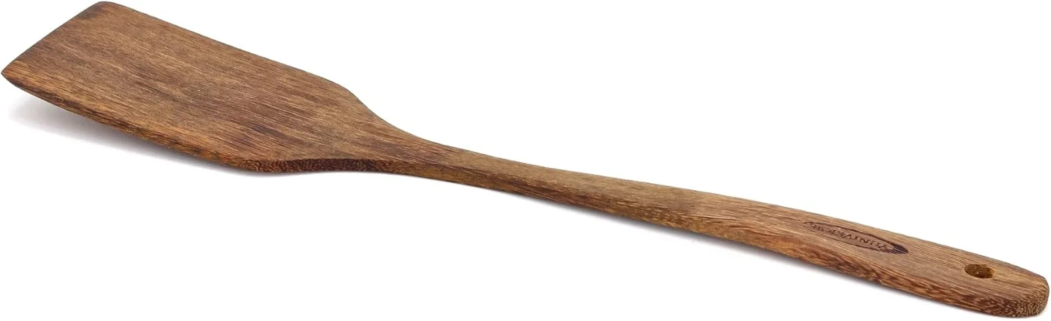 ست کفگیر و ملاقه چوبی آشپزی Winds Trading، مناسب برای ظروف نچسب، ساخته شده از بهترین چوب با کیفیت، شامل کفگیر تخت، کفگیر شیاردار، کفگیر زاویه دار و ملاقه