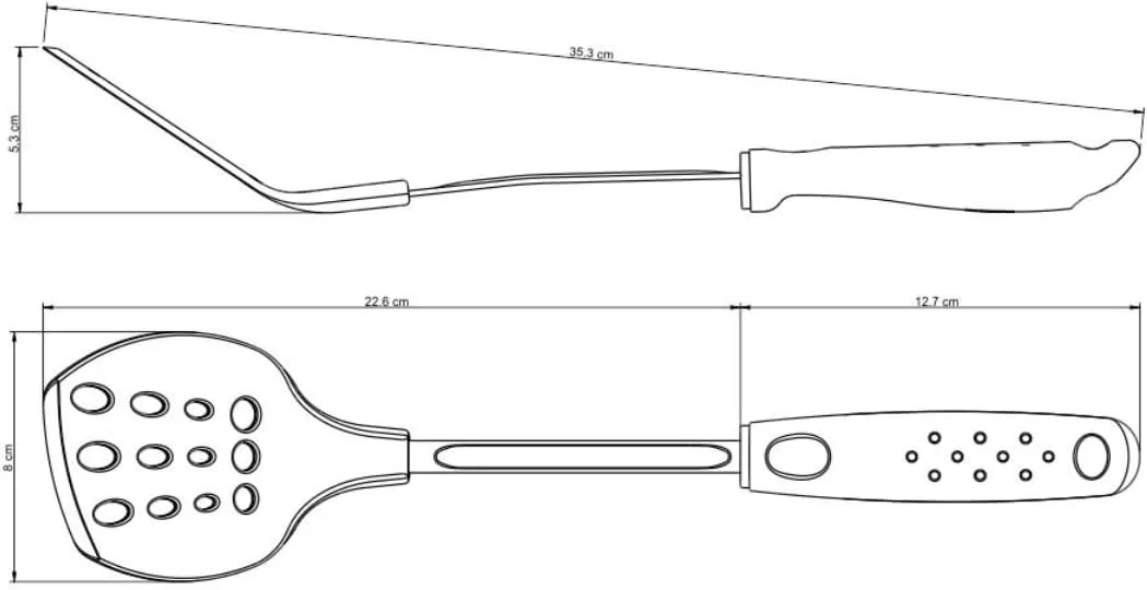 کفگیر ترامونتینا مدل Utilita با دسته مشکی کفگیر ترامونتینا مدل Utilita با دسته مشکی