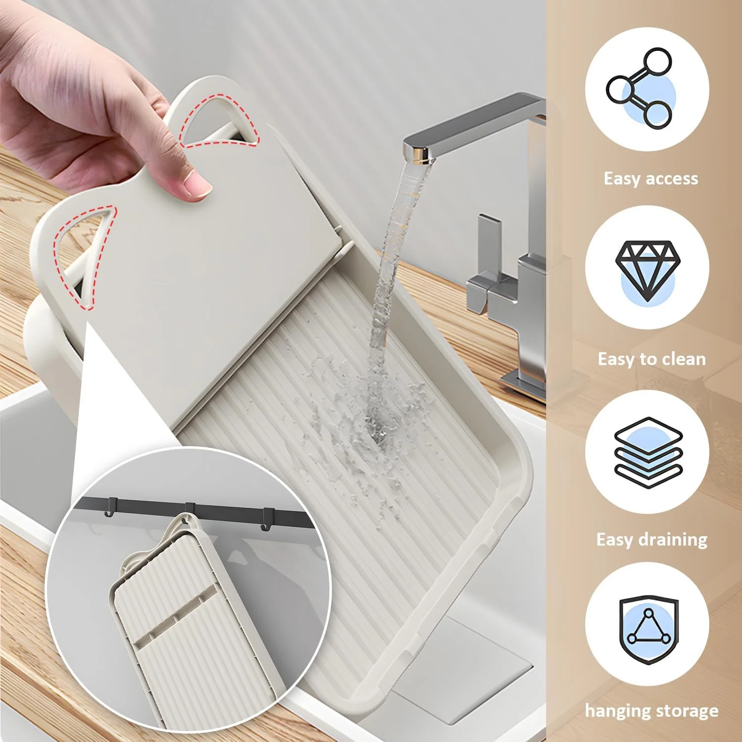 جای قاشق و درب قابلمه تاشو، نگهدارنده ابزار آشپزی برای روی کابینت، مقاوم در برابر حرارت و ضد لغزش، مناسب برای کفگیر، ملاقه، درب قابلمه و سایر لوازم آشپزی جای قاشق و درب قابلمه تاشو، نگهدارنده ابزار آشپزی برای روی کابینت، مقاوم در برابر حرارت و ضد لغزش، مناسب برای کفگیر، ملاقه، درب قابلمه و سایر لوازم آشپزی