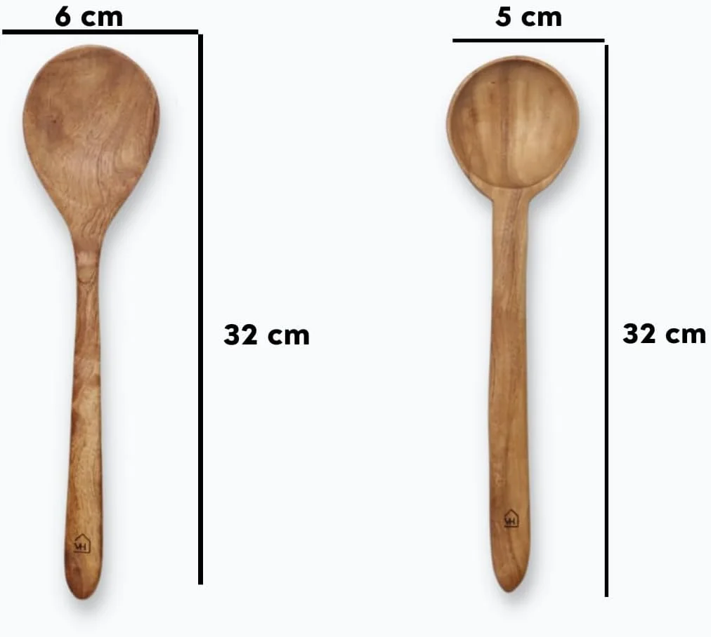 مجموعه ۵ عددی کفگیر، ملاقه، قاشق، چنگال و کاردک چوبی وستا هومز برای پخت و پز | نچسب طبیعی | چوب چریش هندی | بدون پرداخت | 30 سانتیمتر | دست ساز هند مجموعه ۵ عددی کفگیر، ملاقه، قاشق، چنگال و کاردک چوبی وستا هومز برای پخت و پز | نچسب طبیعی | چوب چریش هندی | بدون پرداخت | 30 سانتیمتر | دست ساز هند