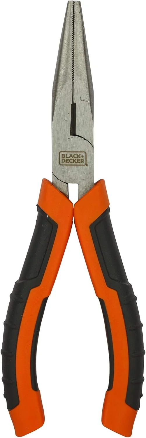 انبر دم باریک مشکی + دکر، نارنجی، 160 میلی متر، Bdht81586 انبر دم باریک مشکی + دکر، نارنجی، 160 میلی متر، Bdht81586