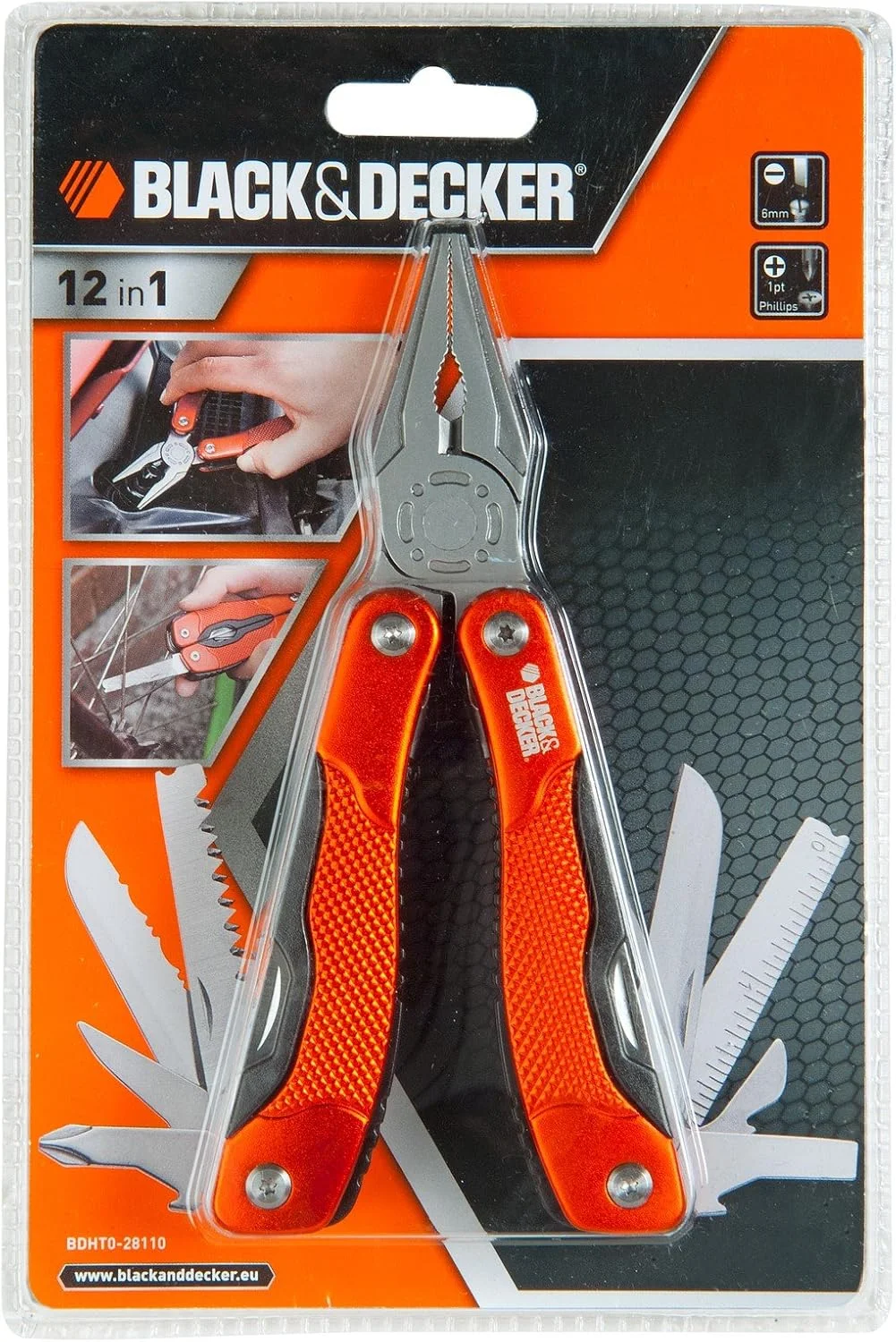 انبر چندکاره بلک اند دکر مدل BDHT0 – 28110 با 12 عملکرد