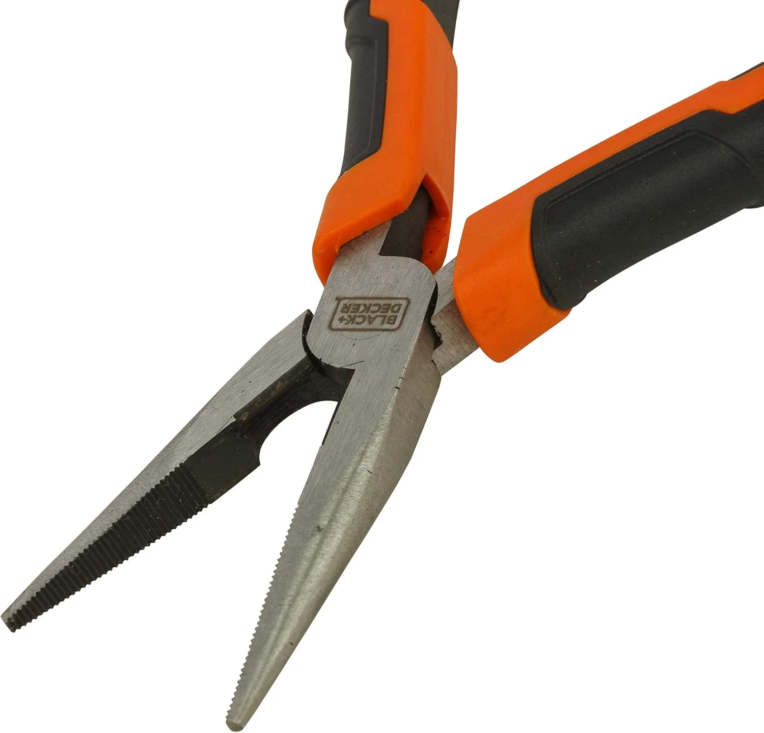 انبر دم باریک مشکی + دکر، نارنجی، 160 میلی متر، Bdht81586