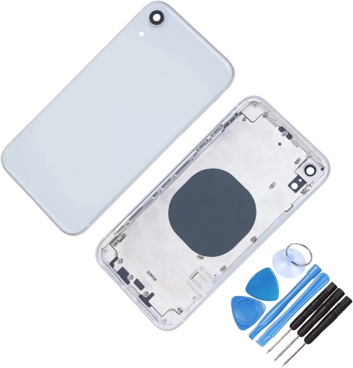 قاب پشتی شاسی میانی جایگزین THE TECH DOCTOR برای آیفون XR 6.1 اینچ - همراه با ابزار - کیت تعمیر حرفه ای (سفید) قاب پشتی شاسی میانی جایگزین THE TECH DOCTOR برای آیفون XR 6.1 اینچ - همراه با ابزار - کیت تعمیر حرفه ای (سفید)