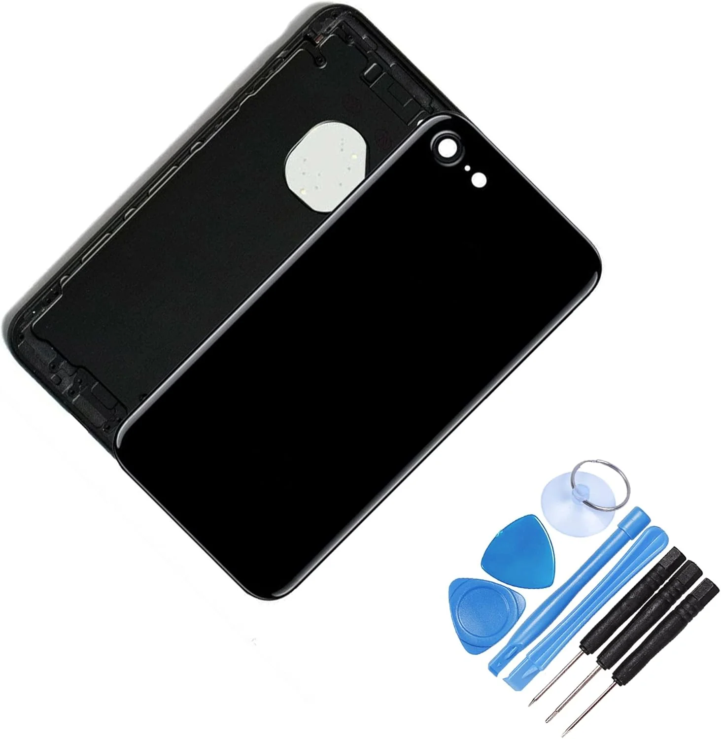محفظه پشتی شاسی میانی جایگزین برای آیفون 7 مشکی براق - همراه با ابزار - کیت تعمیر حرفه ای (آیفون 7، مشکی براق) محفظه پشتی شاسی میانی جایگزین برای آیفون 7 مشکی براق - همراه با ابزار - کیت تعمیر حرفه ای (آیفون 7، مشکی براق)