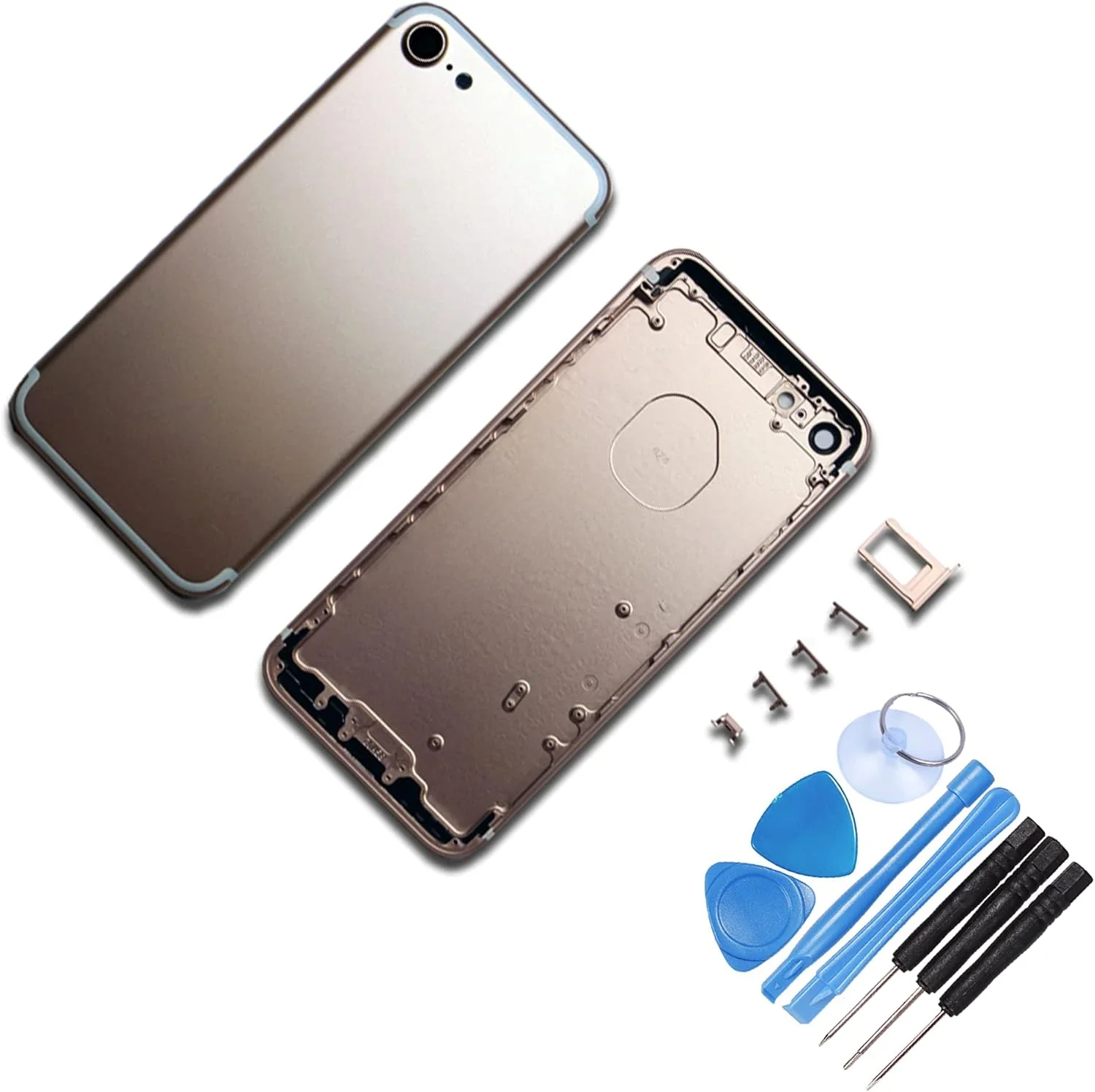 محفظه پشتی شاسی میانی جایگزین برای آیفون 7 رزگلد - همراه با ابزار - کیت تعمیر حرفه ای (آیفون 7، صورتی) محفظه پشتی شاسی میانی جایگزین برای آیفون 7 رزگلد - همراه با ابزار - کیت تعمیر حرفه ای (آیفون 7، صورتی)