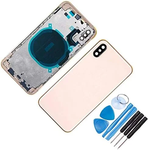 محفظه پشتی شاسی میانی جایگزین برای آیفون XS - به همراه ابزار - کیت تعمیر حرفه ای (XS، طلایی) محفظه پشتی شاسی میانی جایگزین برای آیفون XS - به همراه ابزار - کیت تعمیر حرفه ای (XS، طلایی)