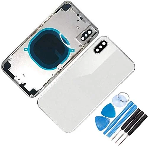 محفظه پشتی شاسی میانی جایگزین برای آیفون XS - کامل با ابزار - کیت تعمیر حرفه ای (XS، نقره ای) محفظه پشتی شاسی میانی جایگزین برای آیفون XS - کامل با ابزار - کیت تعمیر حرفه ای (XS، نقره ای)