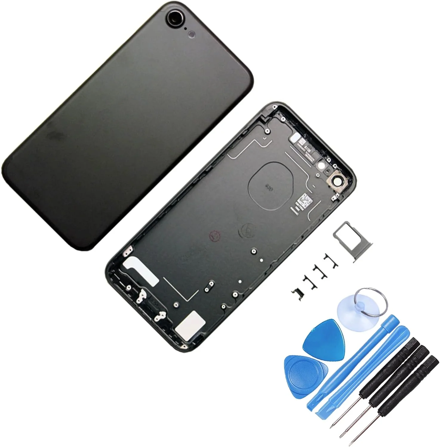 محفظه پشتی شاسی میانی جایگزین برای آیفون 7 مشکی مات - همراه با ابزار - کیت تعمیر حرفه ای (آیفون 7، مشکی مات) محفظه پشتی شاسی میانی جایگزین برای آیفون 7 مشکی مات - همراه با ابزار - کیت تعمیر حرفه ای (آیفون 7، مشکی مات)