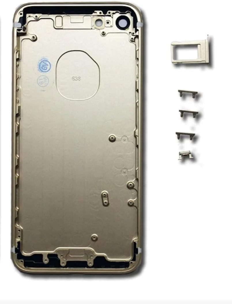 قاب پشتی شاسی میانی جایگزین برای آیفون 7 طلایی - همراه با ابزار - کیت تعمیر حرفه ای (آیفون 7، طلایی)