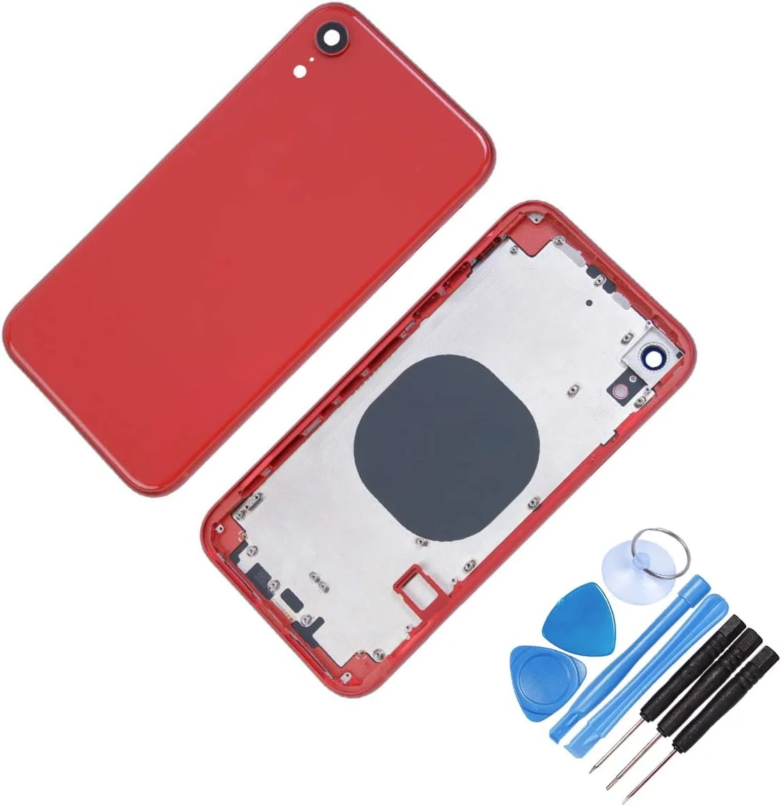 محفظه پشتی شاسی میانی جایگزین برای آیفون XR 6.1 اینچ - به همراه ابزار - کیت تعمیر حرفه ای (قرمز) محفظه پشتی شاسی میانی جایگزین برای آیفون XR 6.1 اینچ - به همراه ابزار - کیت تعمیر حرفه ای (قرمز)