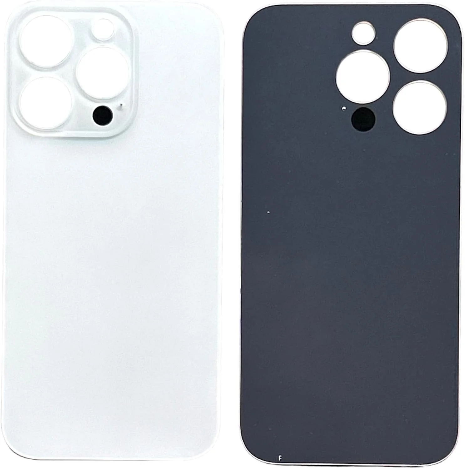 محفظه پشتی جایگزین سازگار با آیفون 14 پرو، درب پشتی شیشه ای، درب باتری - سفید محفظه پشتی جایگزین سازگار با آیفون 14 پرو، درب پشتی شیشه ای، درب باتری - سفید