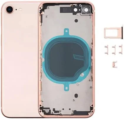 محفظه شاسی میانی جایگزین THE TECH DOCTOR به همراه پوشش شیشه ای برای آیفون 8 - کامل با ابزار - کیت تعمیر حرفه ای (آیفون 8، طلایی)