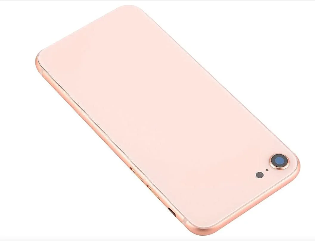 محفظه شاسی میانی جایگزین THE TECH DOCTOR به همراه پوشش شیشه ای برای آیفون 8 - کامل با ابزار - کیت تعمیر حرفه ای (آیفون 8، طلایی)