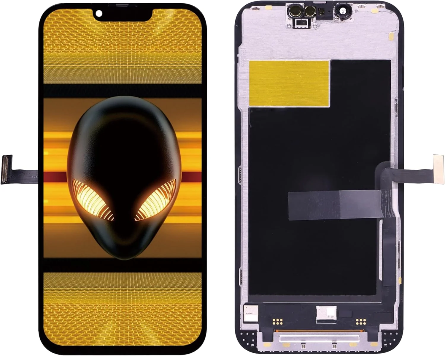 کیت تعویض صفحه نمایش ال سی دی آیفون 14 پرو FLYCDI به همراه ابزار نصب، روشنایی بالا، طیف رنگی گسترده، قطعات تعمیر تلفن همراه (برای آی پی 14 پرو OLED IC قابل جابجایی)