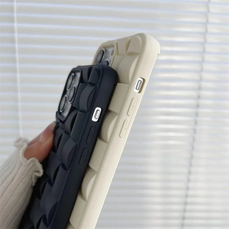 قاب گوشی سازگار با آیفون 12/آیفون 12 پرو 6.1 اینچ، طراحی شبکه سه بعدی باریک و سبک، پوشش سیلیکونی نرم گوشی، ضد ضربه، محافظ گوشه ها برای بانوان و دختران - مشکی قاب گوشی سازگار با آیفون 12/آیفون 12 پرو 6.1 اینچ، طراحی شبکه سه بعدی باریک و سبک، پوشش سیلیکونی نرم گوشی، ضد ضربه، محافظ گوشه ها برای بانوان و دختران - مشکی