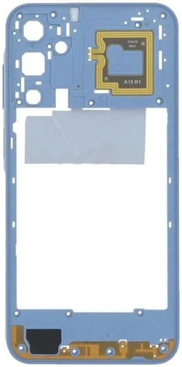 درب میانی شاسی برای گوشی سامسونگ گلکسی A15 4G، قطعات تعویضی قاب میانی - آبی