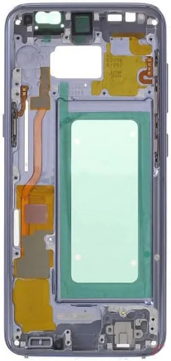 قاب میانی ال سی دی، شاسی، قسمت تعمیر با دکمه جانبی برای سامسونگ گلکسی S8 G950 G950F - بنفش