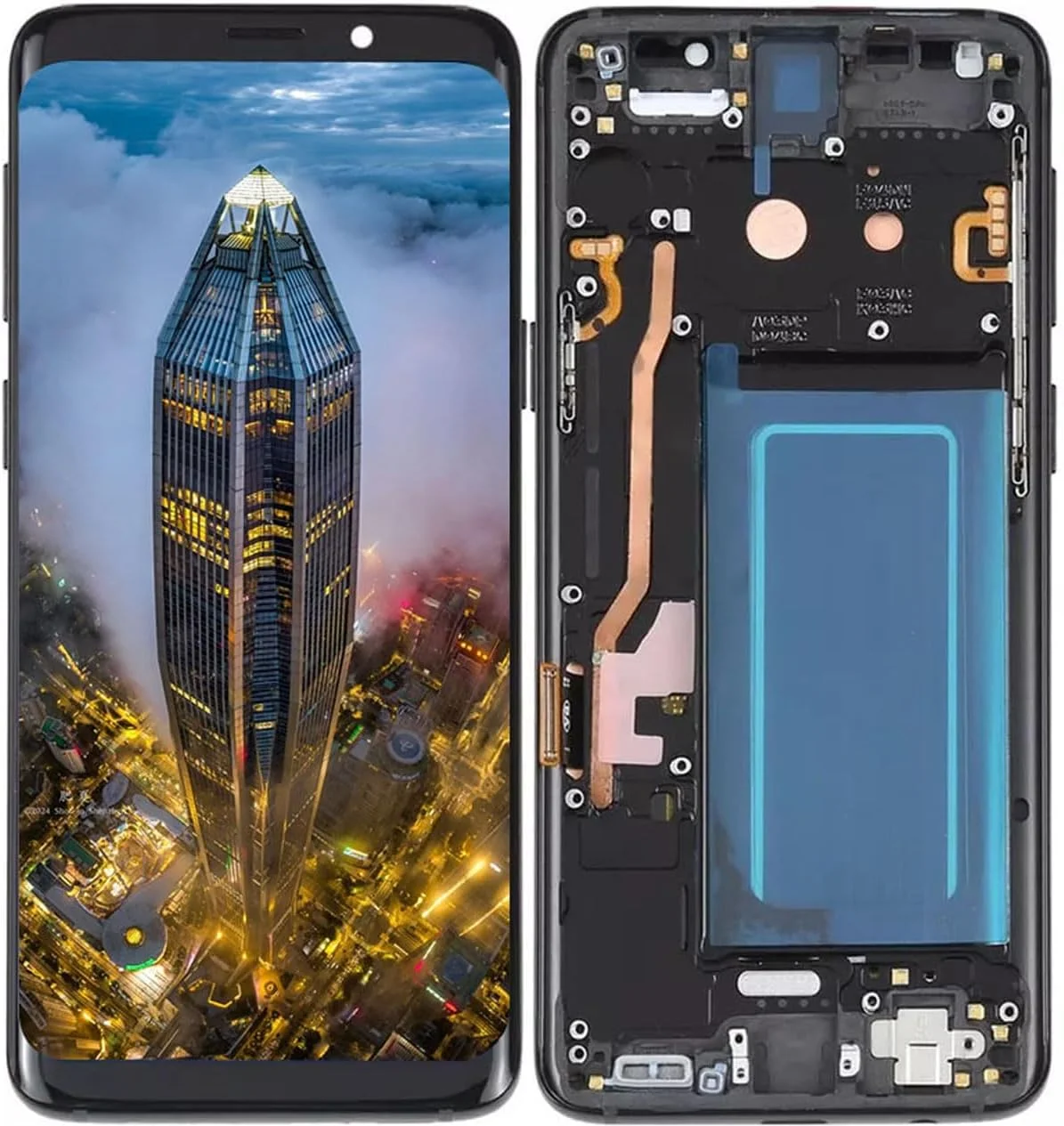 مجموعه صفحه نمایش ال سی دی (Incell) برای گوشی سامسونگ گلکسی S9 DUOS مدل SM-G960F/DS, G960F, G960U, G960U1, G960W, G9600, G960N, SCV38, G960X, SC-02K (مشکی) به همراه ابزار تعویض مجموعه صفحه نمایش ال سی دی (Incell) برای گوشی سامسونگ گلکسی S9 DUOS مدل SM-G960F/DS, G960F, G960U, G960U1, G960W, G9600, G960N, SCV38, G960X, SC-02K (مشکی) به همراه ابزار تعویض
