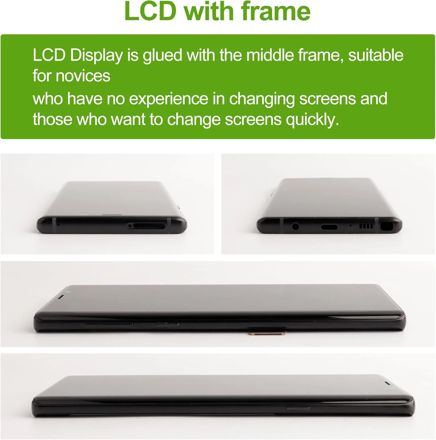 صفحه نمایش ال سی دی TFT سازگار با سامسونگ N960 SM-N960F, SM-N960U (مشکی با قاب) قطعات جایگزین به همراه ابزار رایگان صفحه نمایش ال سی دی TFT سازگار با سامسونگ N960 SM-N960F, SM-N960U (مشکی با قاب) قطعات جایگزین به همراه ابزار رایگان