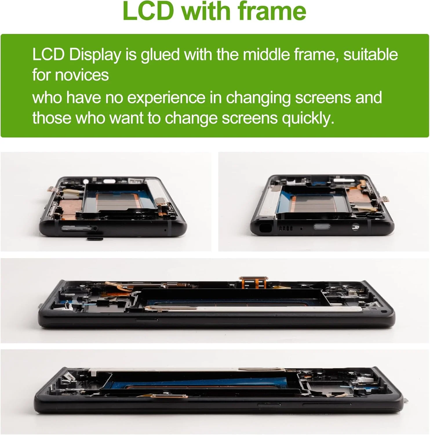 صفحه نمایش ال سی دی TFT سازگار با سامسونگ N960 SM-N960F, SM-N960U (مشکی با قاب) قطعات جایگزین به همراه ابزار رایگان صفحه نمایش ال سی دی TFT سازگار با سامسونگ N960 SM-N960F, SM-N960U (مشکی با قاب) قطعات جایگزین به همراه ابزار رایگان