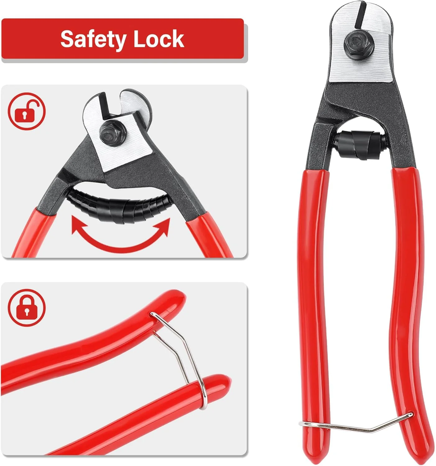 سیم چین KASTWAVE، سیم چین کابل 8 اینچی با قدرت بالا، سیم بکسل فولادی تا 5 میلی متر، سیم چین برای سیم فولادی، سیم های فلزی، کابل دوچرخه هواپیما، برش کابل (5 میلی متر) سیم چین KASTWAVE، سیم چین کابل 8 اینچی با قدرت بالا، سیم بکسل فولادی تا 5 میلی متر، سیم چین برای سیم فولادی، سیم های فلزی، کابل دوچرخه هواپیما، برش کابل (5 میلی متر)