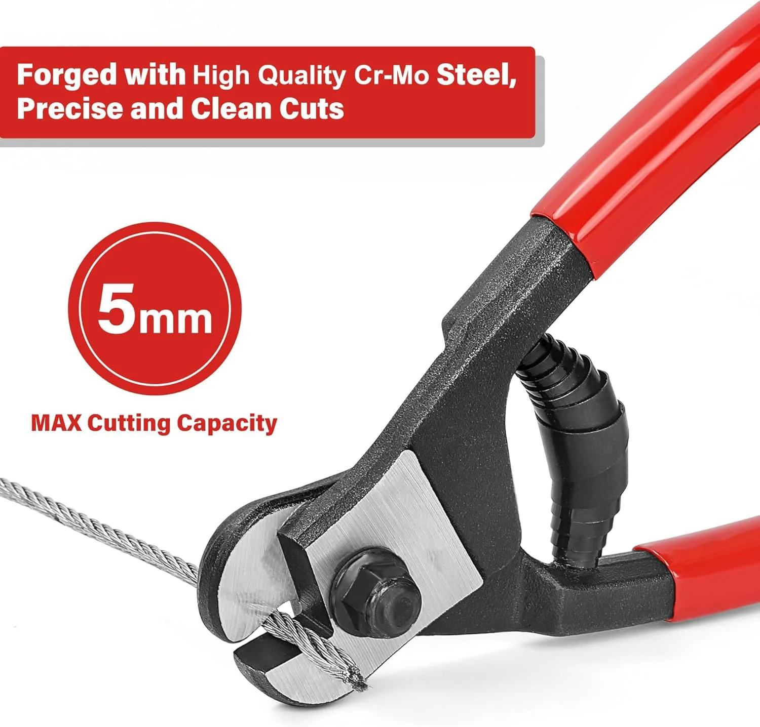 سیم چین KASTWAVE، سیم چین کابل 8 اینچی با قدرت بالا، سیم بکسل فولادی تا 5 میلی متر، سیم چین برای سیم فولادی، سیم های فلزی، کابل دوچرخه هواپیما، برش کابل (5 میلی متر) سیم چین KASTWAVE، سیم چین کابل 8 اینچی با قدرت بالا، سیم بکسل فولادی تا 5 میلی متر، سیم چین برای سیم فولادی، سیم های فلزی، کابل دوچرخه هواپیما، برش کابل (5 میلی متر)