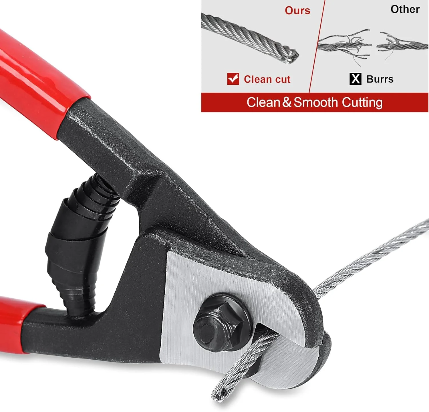 سیم چین KASTWAVE، سیم چین کابل 8 اینچی با قدرت بالا، سیم بکسل فولادی تا 5 میلی متر، سیم چین برای سیم فولادی، سیم های فلزی، کابل دوچرخه هواپیما، برش کابل (5 میلی متر) سیم چین KASTWAVE، سیم چین کابل 8 اینچی با قدرت بالا، سیم بکسل فولادی تا 5 میلی متر، سیم چین برای سیم فولادی، سیم های فلزی، کابل دوچرخه هواپیما، برش کابل (5 میلی متر)