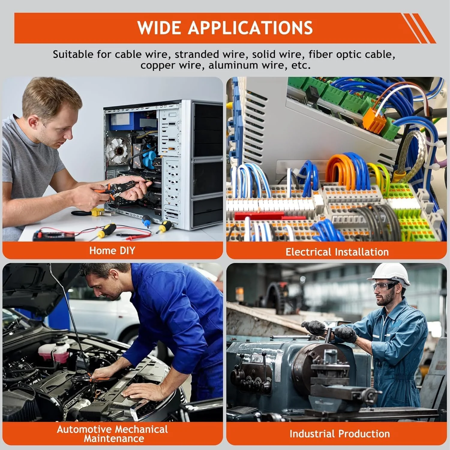 ابزار سیم لخت کن، ابزار چند منظوره 5 در 1 برای بریدن، پرس کردن و لخت کردن سیم، مناسب برای کارهای سنگین، ابزار حرفه ای برای لخت کردن، بریدن، پرس کردن، بستن و حلقه زدن سیم ابزار سیم لخت کن، ابزار چند منظوره 5 در 1 برای بریدن، پرس کردن و لخت کردن سیم، مناسب برای کارهای سنگین، ابزار حرفه ای برای لخت کردن، بریدن، پرس کردن، بستن و حلقه زدن سیم