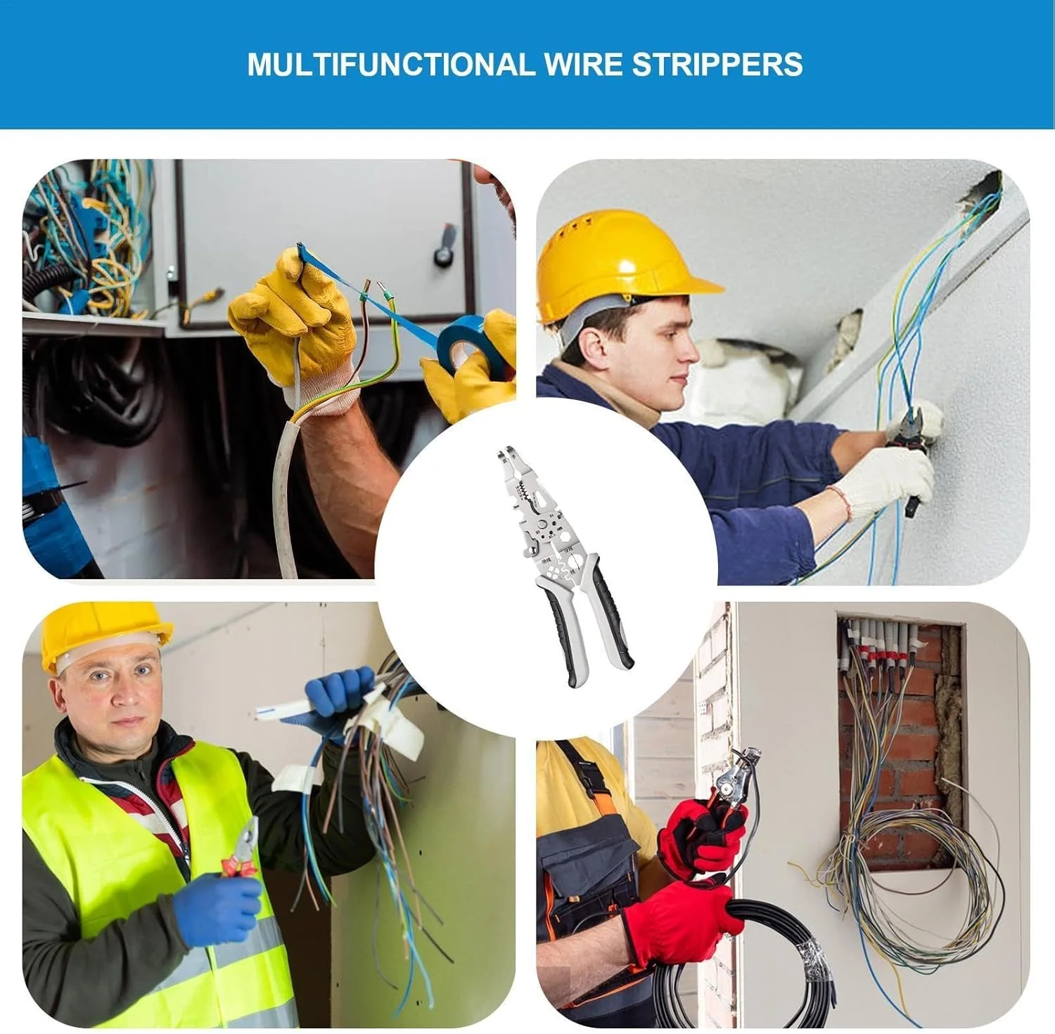 سیم لخت کن چند منظوره، ابزار سیم لخت کن حرفه ای، سیم لخت کن قابل حمل، سیم چین استیل ضد زنگ، سیم چین با دسته ارگونومیک برای تعمیر و نگهداری لوازم خانگی، خاکستری سیم لخت کن چند منظوره، ابزار سیم لخت کن حرفه ای، سیم لخت کن قابل حمل، سیم چین استیل ضد زنگ، سیم چین با دسته ارگونومیک برای تعمیر و نگهداری لوازم خانگی، خاکستری